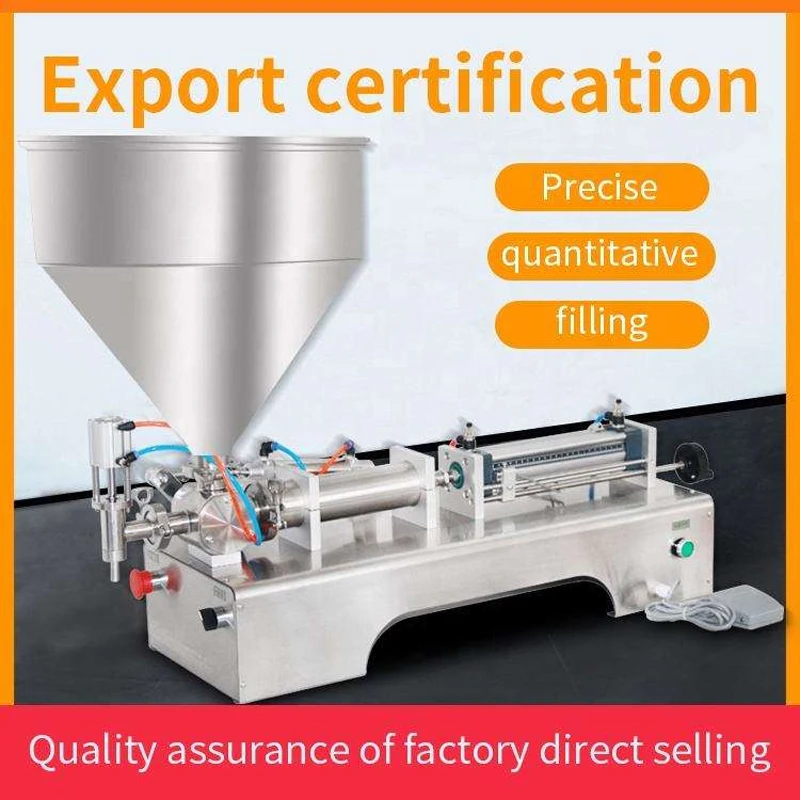 Single Head Pneumatic Chili Sauce Paste Filling Machine Quantitative Sauce Packaging Machinery