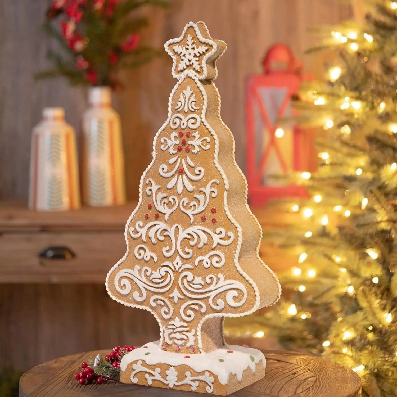 Gingerbread Figurines Christmas Tree Decoration Decor Handmade for Xmas Gifts  Christmas Day Party Home Decor