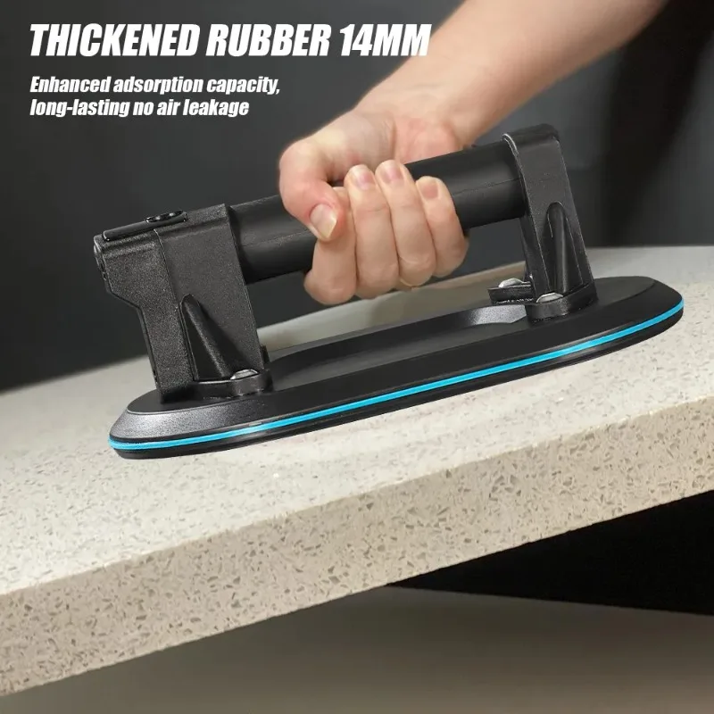 

【From China】200KG Load Industrial Grade Electric Vacuum Suction Cup Heavy Lifter Granite Glass Tile Suckers Lifting Tool 1800mah