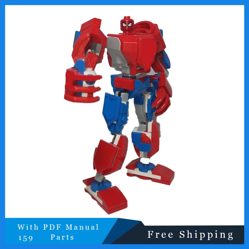 159 Parts MOC Famous Action Film Characters Model Building Block Bricks Educational Assembly DlY Toy Set Christmas Birthday Gift