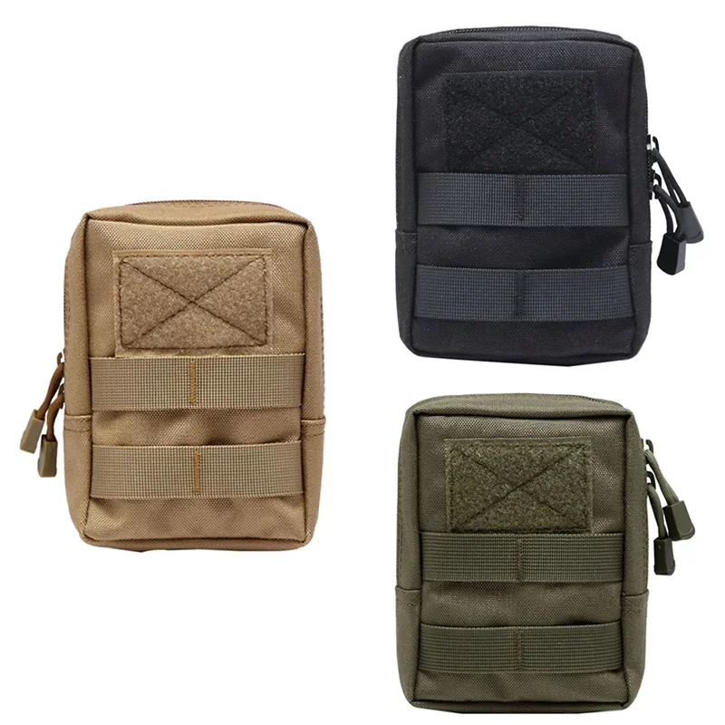 600D  Tactical Waist Bags Multitool Molle Pouch Tool Zipper Waist Pack Hungitng Accessory Durable Belt Pouch