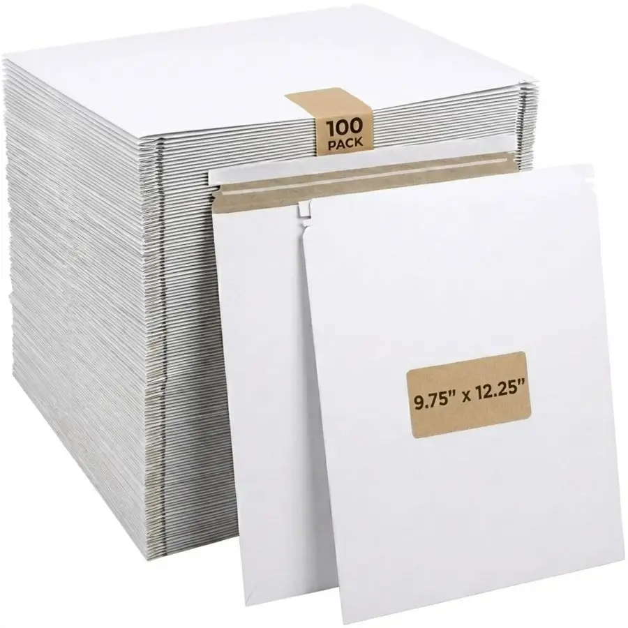 

Rigid Mailers 9 x 12 100Pack Cardboard Mailer Envelopes for Photos, Documents, Prints Stay Flat