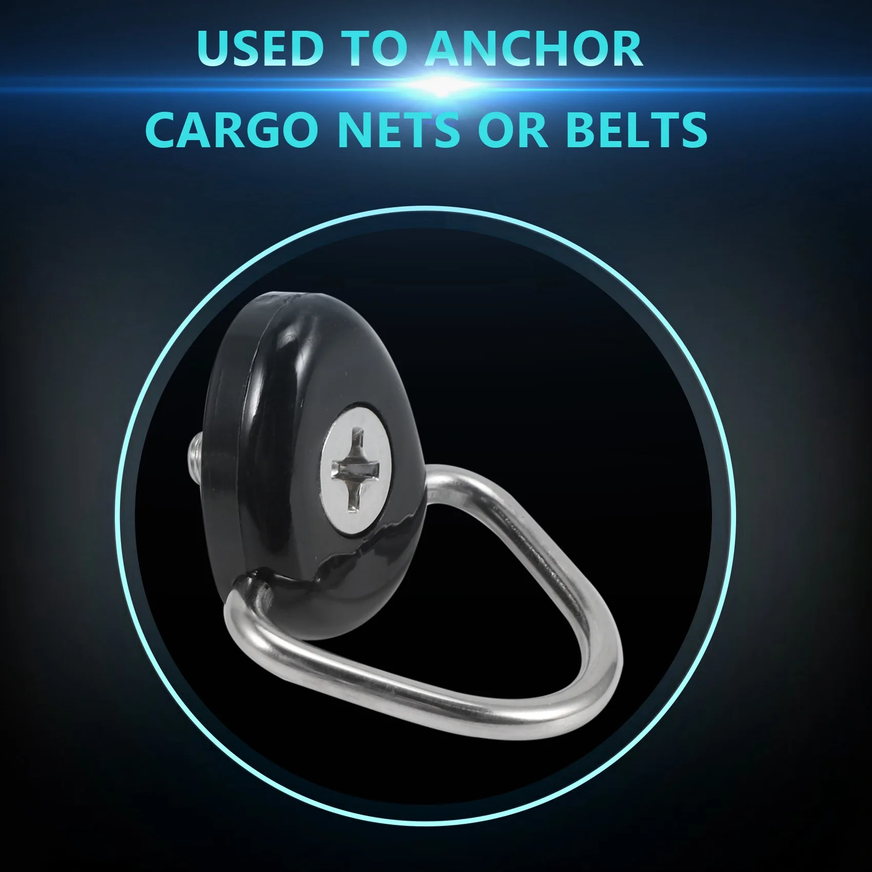 ABQB-10-PACK Metal Tie-Down Anchors D-Ring Buckle For Jimny JB64 JB74W 2019 2020 2021 Trunk Cargo Area