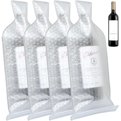 4PCS/Set Wine Bottle Bags for Travel Reusable Wine Bottle Protector Bags Double-Layered Protection Wine Bottle Sleeves Gift Bags