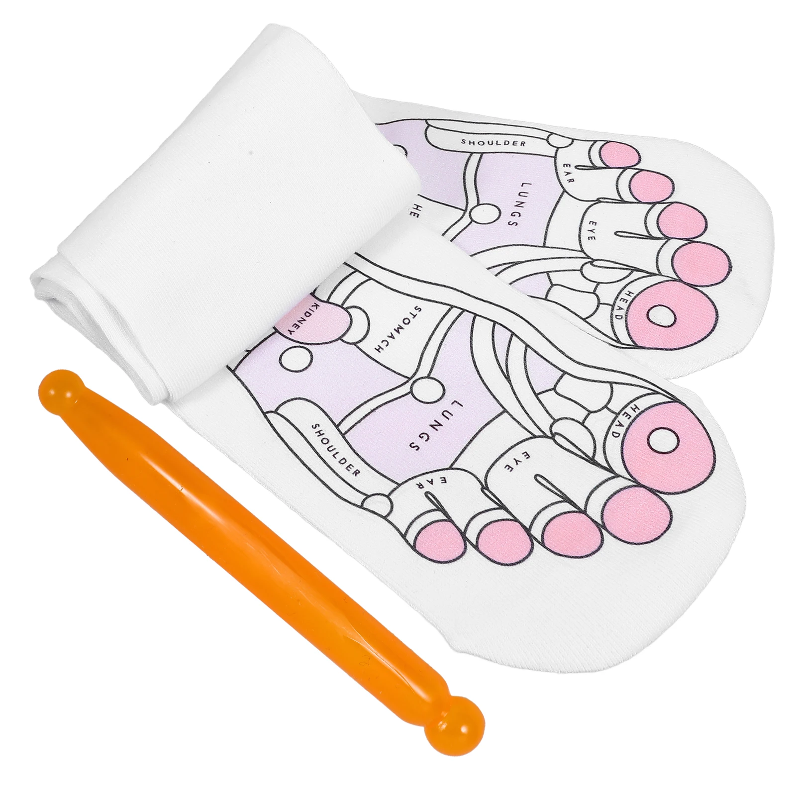 

Acupressure Socks Men Women Cotton Reflexology Tools Acupoint Printed Elastic Fiber Thickened Sole Sweat Absorbing Warm