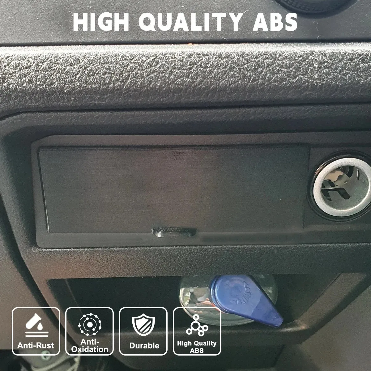 Car Dash Centre Drawer Black Plastic Cubby Drawer Durable Dashboard Storage Box For VW Transporter T6 Car Drawer Accessories