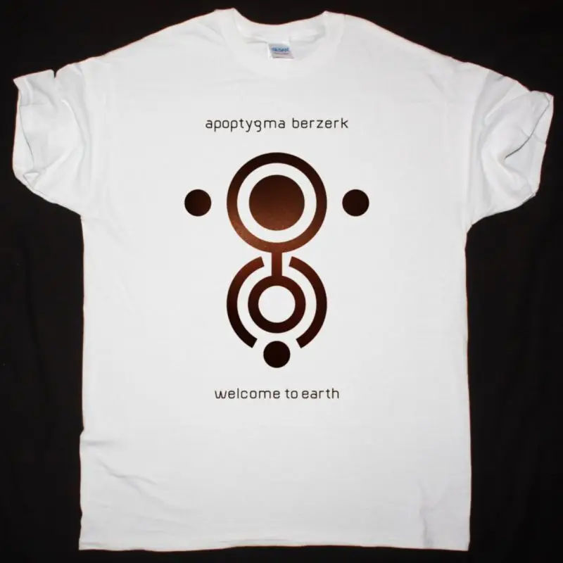 Apoptygma Berzerk Welcome To Earth New White  Anime Graphic T-shirts unisex Short Sleeve Tees Vintage High Quality 100%Cotton