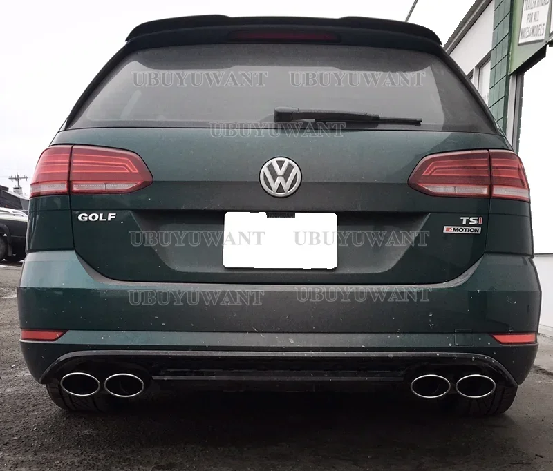 Hinteres dach lippen spoiler für vw golf 7 variant wagon 2012-2016 fensters poiler glänzend schwarz abs kunststoff schlauch heck auto heckraum flügel