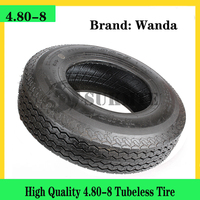 High Quality 4.80-8 Tubeless Tire Thickened Wear Resistant Vacuum Tire 400-8 Inch Road TrailerTire