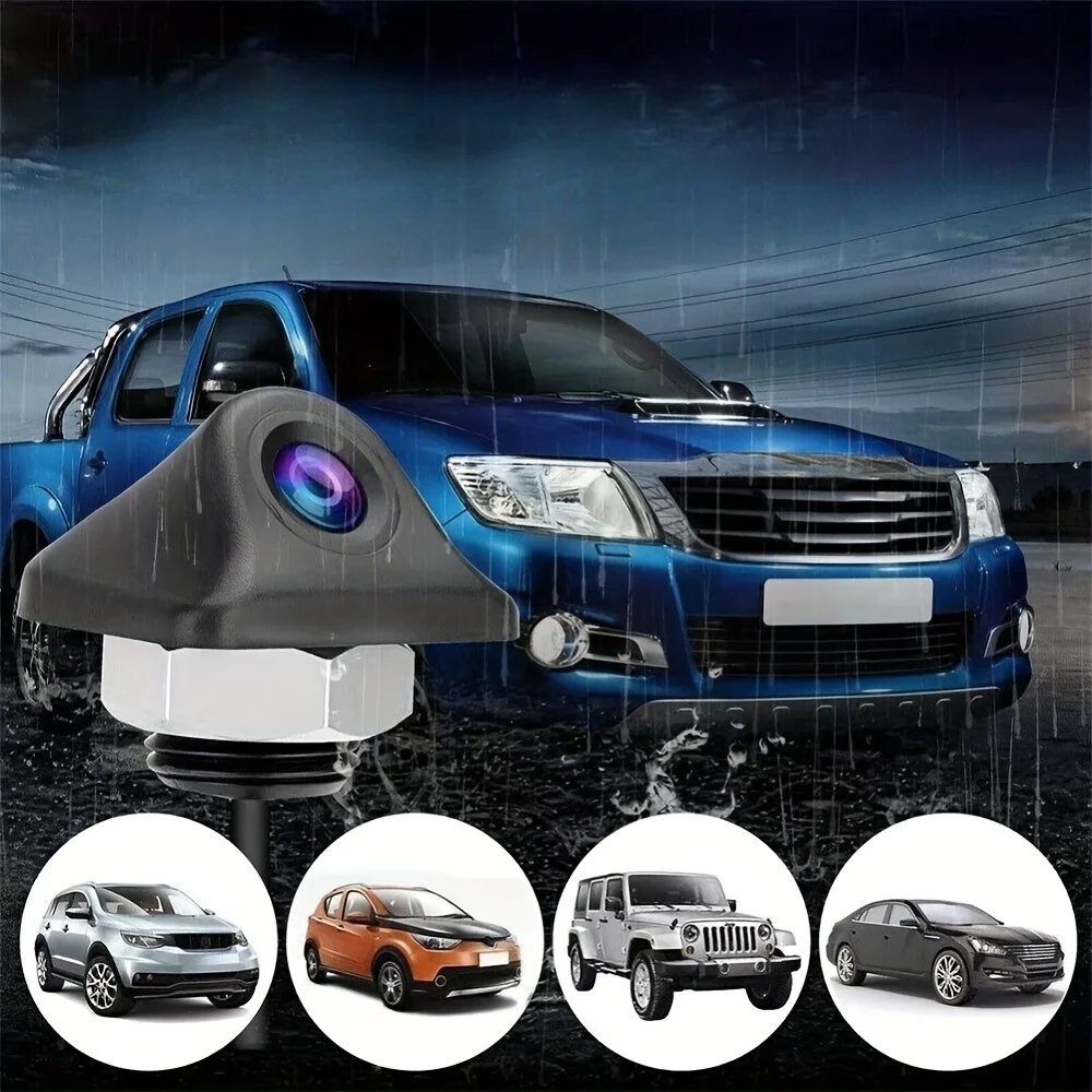HD Night Vision & Super Wide Angle Backup Camera - Metal Style, Easy Install for Cars, Trucks, SUVs, RVs, Vans