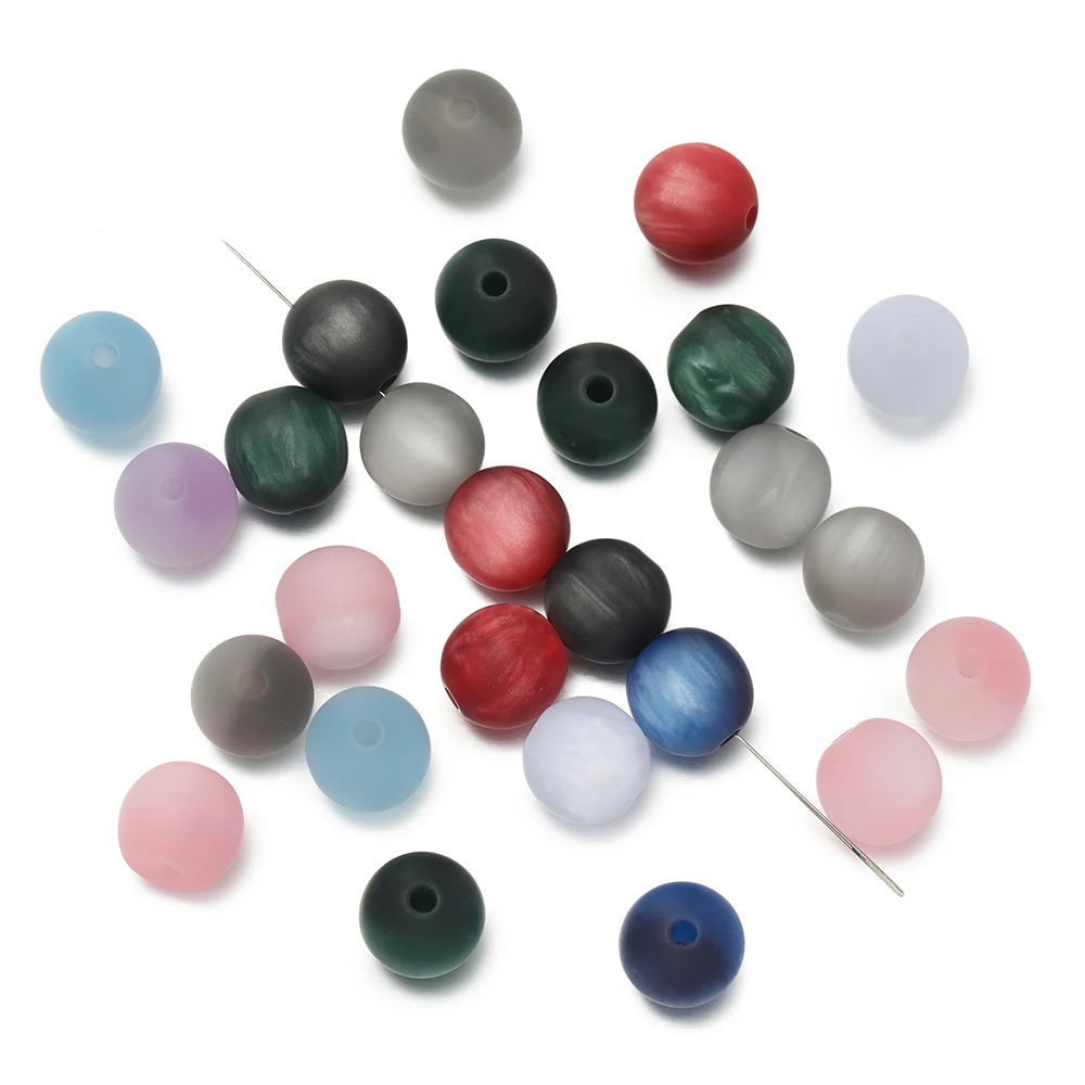 10pcs 8/10mm Resin Tricolor Imitation Cat Eye Round Beads for Handmade Making Jewelry DIY Bracelet Necklace Earrings Accessories image 5