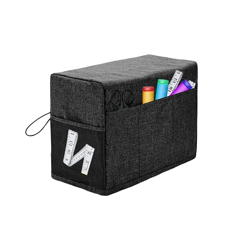 غطاء ماكينة الخياطة العالمي مع جيب تخزين ومقابض جانبية غطاء غبار واقٍ لمعظم ماكينات الخياطة القياسية #5