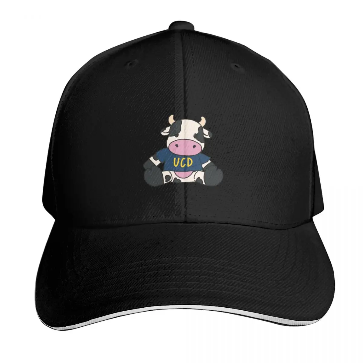 uc davis cow Baseball Cap Adjustable Buckle Closure Moisture Wicking Quick Dry Curved Brim Classic Fit