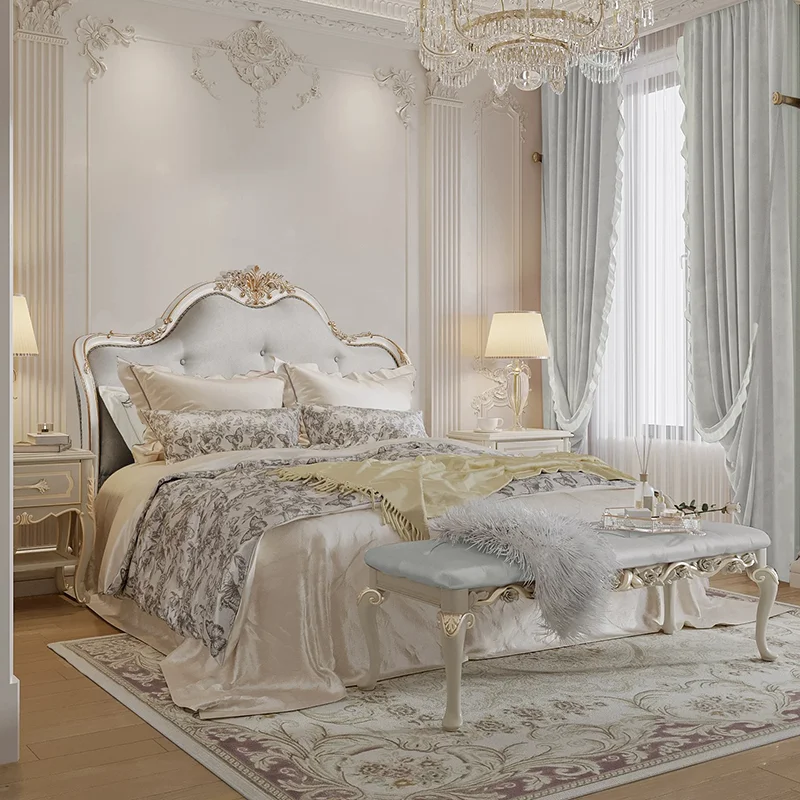 Decor Cheap European Double Bed Elegant Soft Adults Luxury European Double Bed Japanese Modern Cama Box Casal Bedrooms Furniture