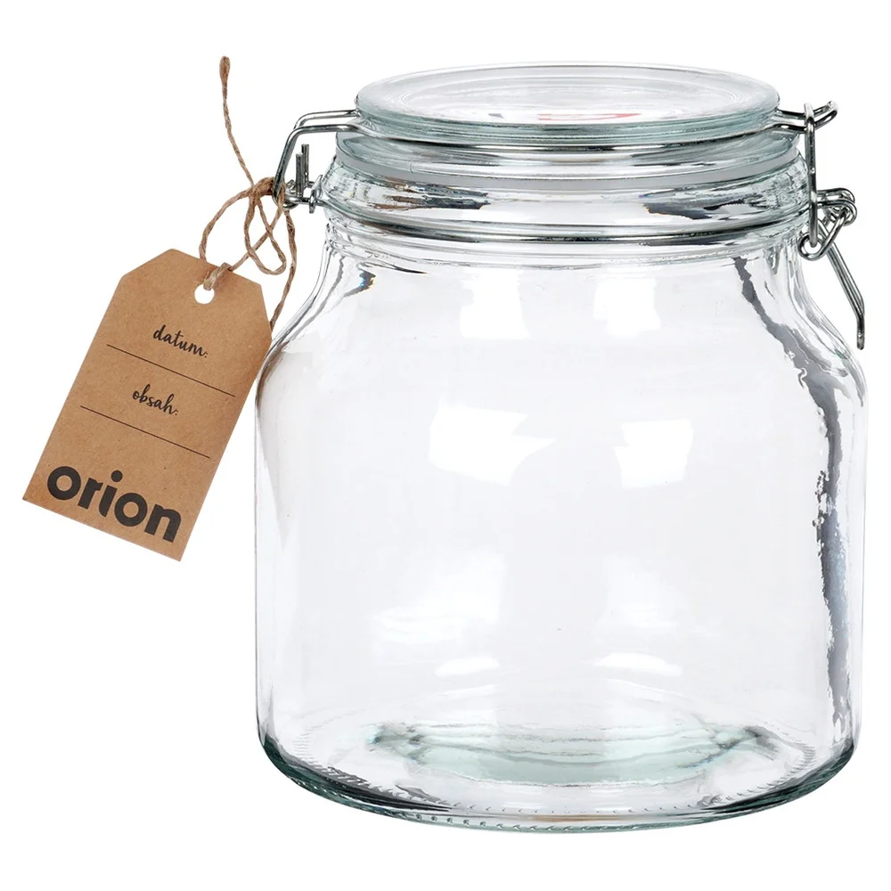 جرة تخزين الطعام مع مشبك زجاجي ، جرة براءة اختراع ، IRMA ، L