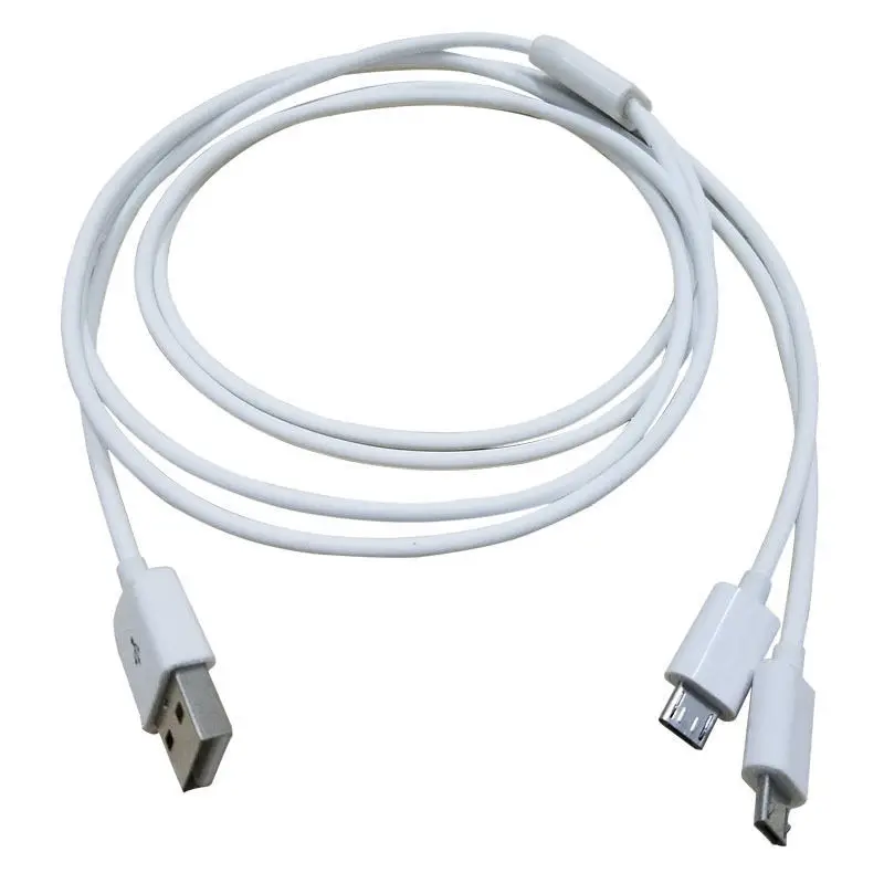 2 Port Micro USB to USB Y Splitter Charging Cable Dual Micro USB Multifuntion For Smartphone Tablet  0.5m 1M 1.5m