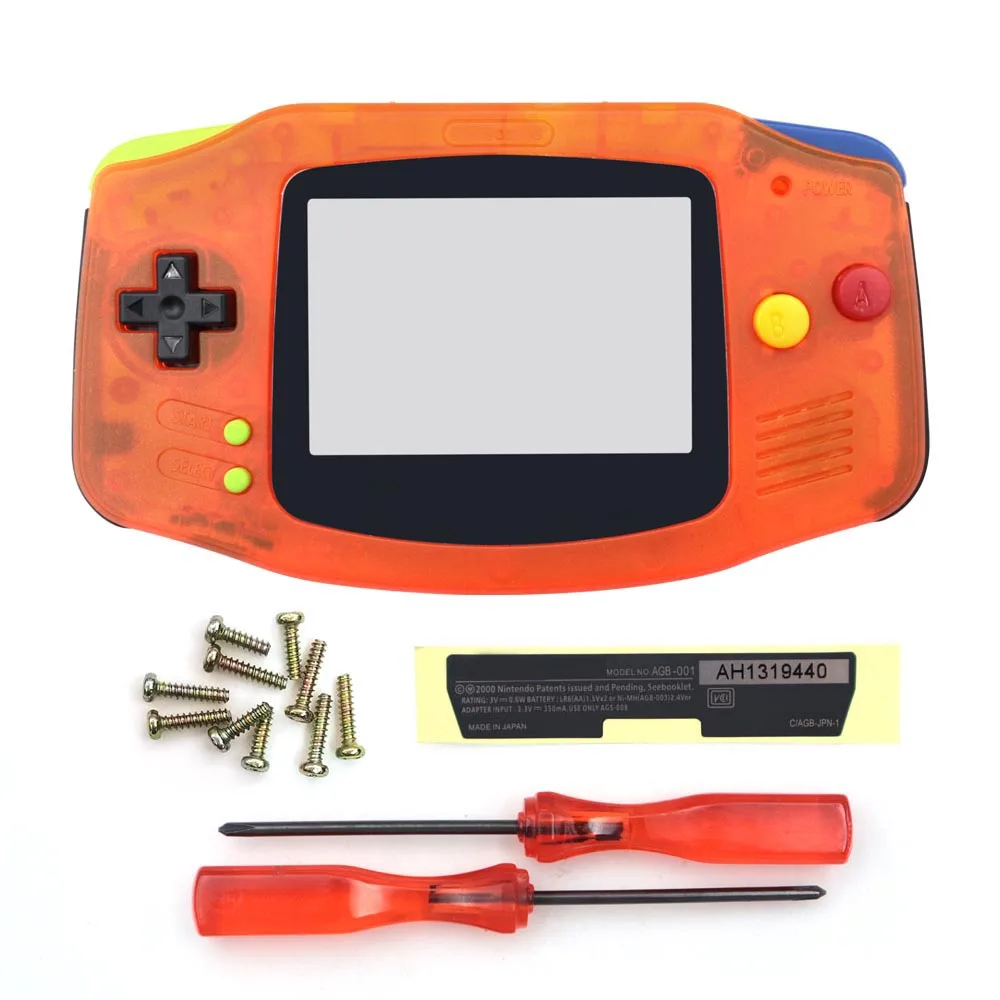 غطاء حماية GBA مع عدسة شاشة مناسبة لاستبدال Gameboy Advance