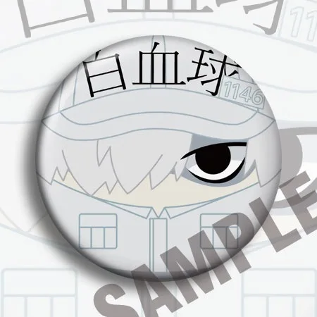 58mm Cartoon Platelet Leukocyte Kawaii Anime Peripherals Hot Selling  Costumes Badge Fashion Jewelry Premium Cosplay DIY Props