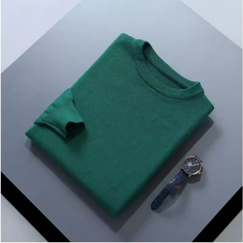 2025 Maglione di cashmere O-Collo Pullover da uomo Allentato Oversize M-3XL Maglia inferiore Autunno Inverno Nuovo Coreano Casual Uomo Top