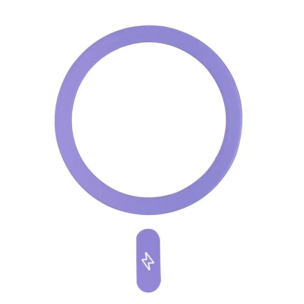 Металлический магнитный магнит для MagSafe для iPhone 15, 14, 13, Pro Max, магнитная наклейка для беспроводной зарядки, автомобильный держатель, магнитный R4F5