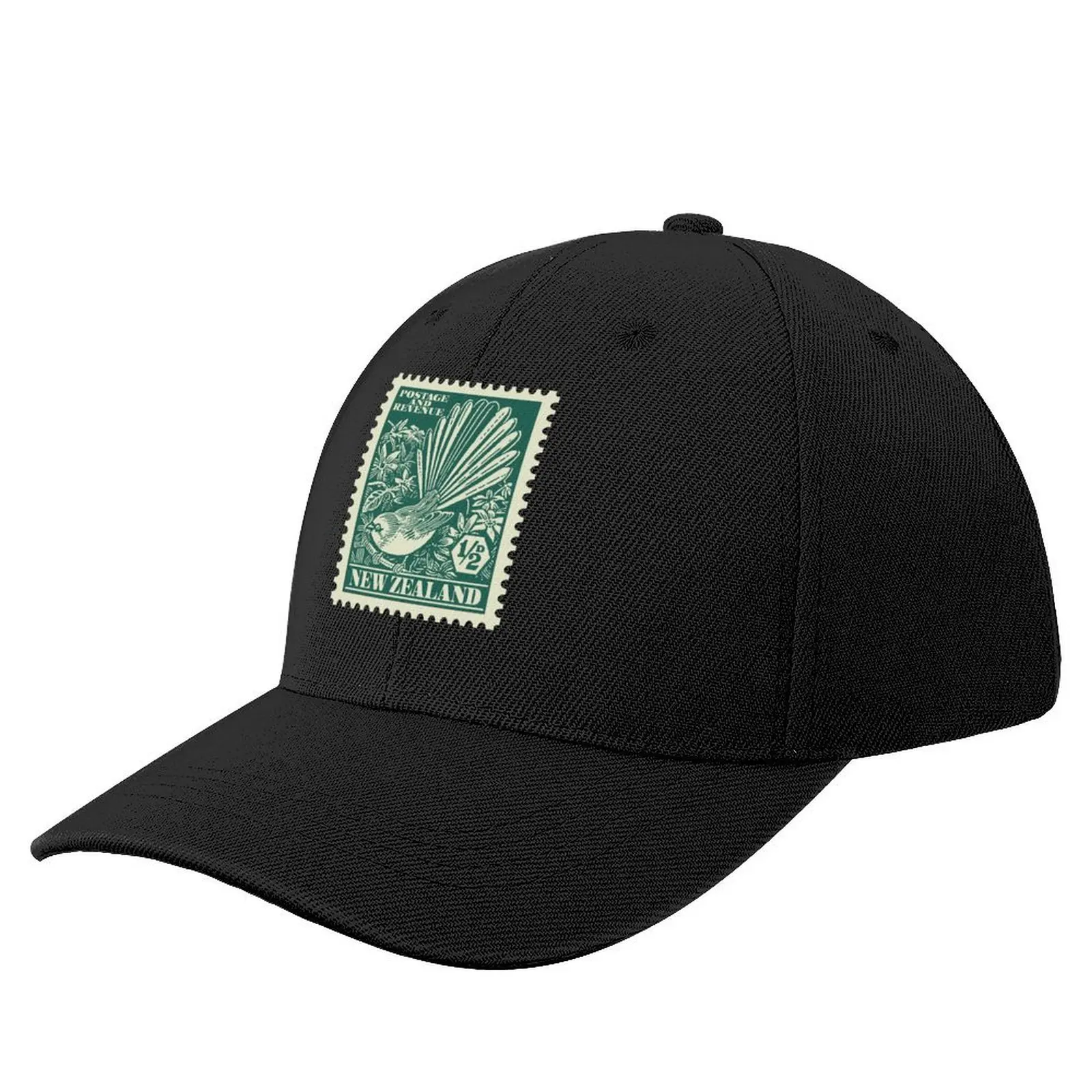 Vintage New Zealand Fantail Stamp Baseball Cap Christmas Hat Streetwear Ladies Men's