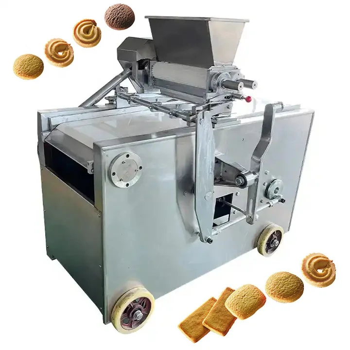 Auto extrusion and Wire Cutter Semi Meringue Cookie Dough Cut Small Biscuit Make Machine Price