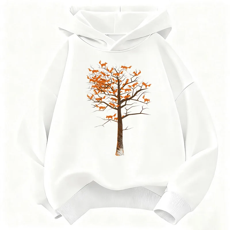 Japanischer Katzen-Kletterbaum-Hoodie im Manga-Stil für Kinder, süßer Kapuzenpullover für Jungen und Mädchen, Herbst-Winter-Freizeit-Hoodies