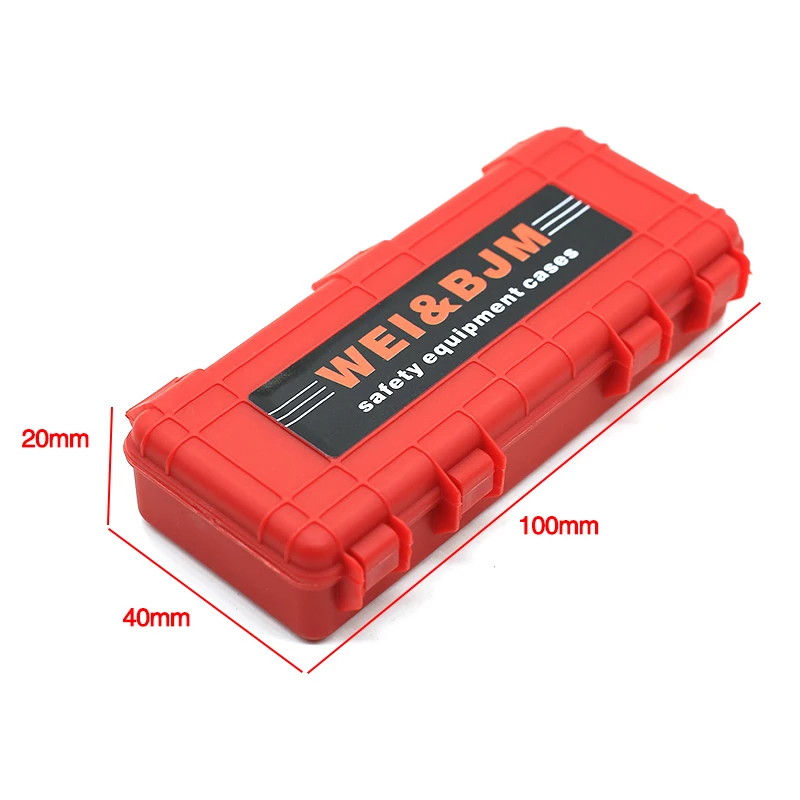 3Pcs Plastic Rc Car Storage Box Decoration Tool for Traxxas Trx4 Axial Scx10 90046 D90 1/10 Rc Crawler Accessories Red