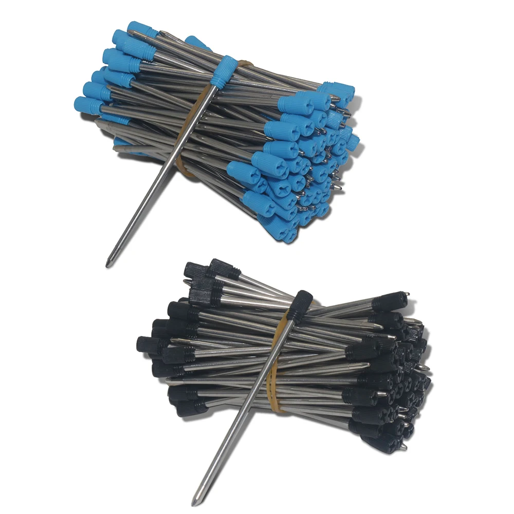 Recambio de bolígrafo de Metal de 7cm de longitud, 20 Uds., recargas especiales para bolígrafo de cristal de diamante, recambio de 0,7mm, suministros escolares de oficina