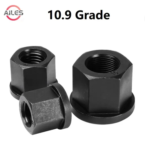 10,9 Grado 45 #   Tuercas con brida hexagonal de acero al carbono M8 M10 M12 M14 M16 M18 M20 M22 M24 M27 M30 M36 Tuercas de sujeción con Glasket