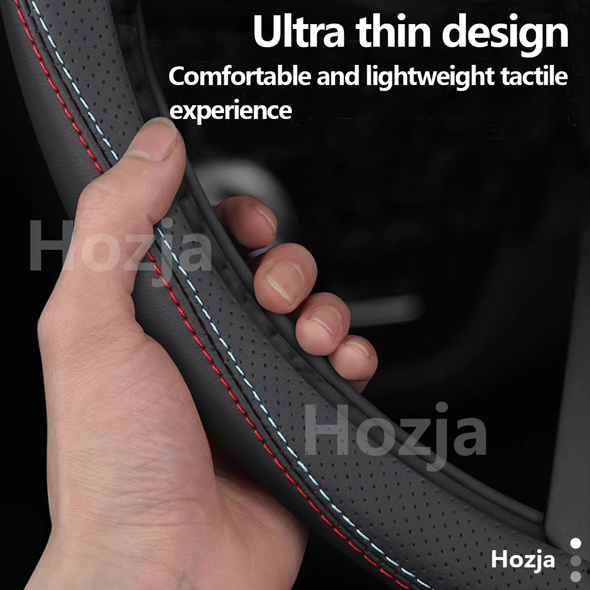 Non-slip Auto Steering Wheel Cover For Honda Civic SI TypeR eHEV Coupe 2020 2021 2022 2023 2024 2025 High-end Cars Accessories