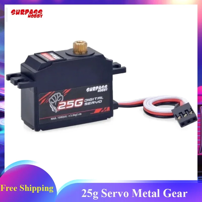 SURPASS Hobby 25g Servo Digital Servo S0025M Metal Gear micro servos for RC Car Airplane Robot Plane Drone Wltoys Aircraft
