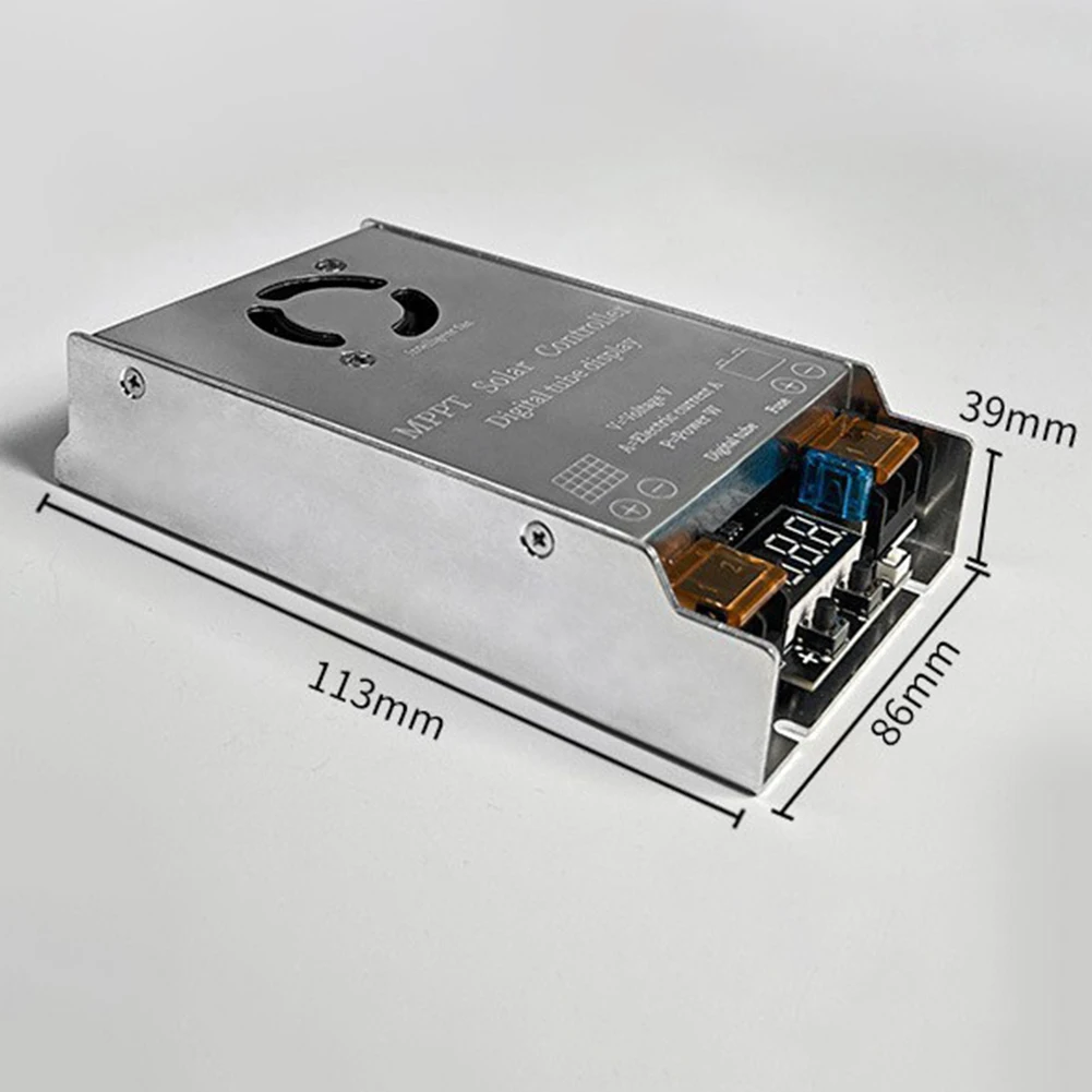 1 шт. MPPT-контроллер заряда солнечной батареи 9 В ~ 60 В светодиодный цифровой дисплей прокрутки MPPT повышающий солнечный контроллер 450 Вт интеллектуальное охлаждение вентилятора