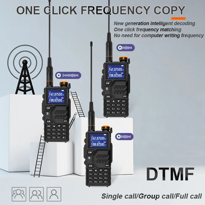 Baofeng-Talkie-walperforé UV K5 Plus, radio portable Am Fm TwoWay, station de communication AmPuebHam, radios récepteurs sans fil longue portée