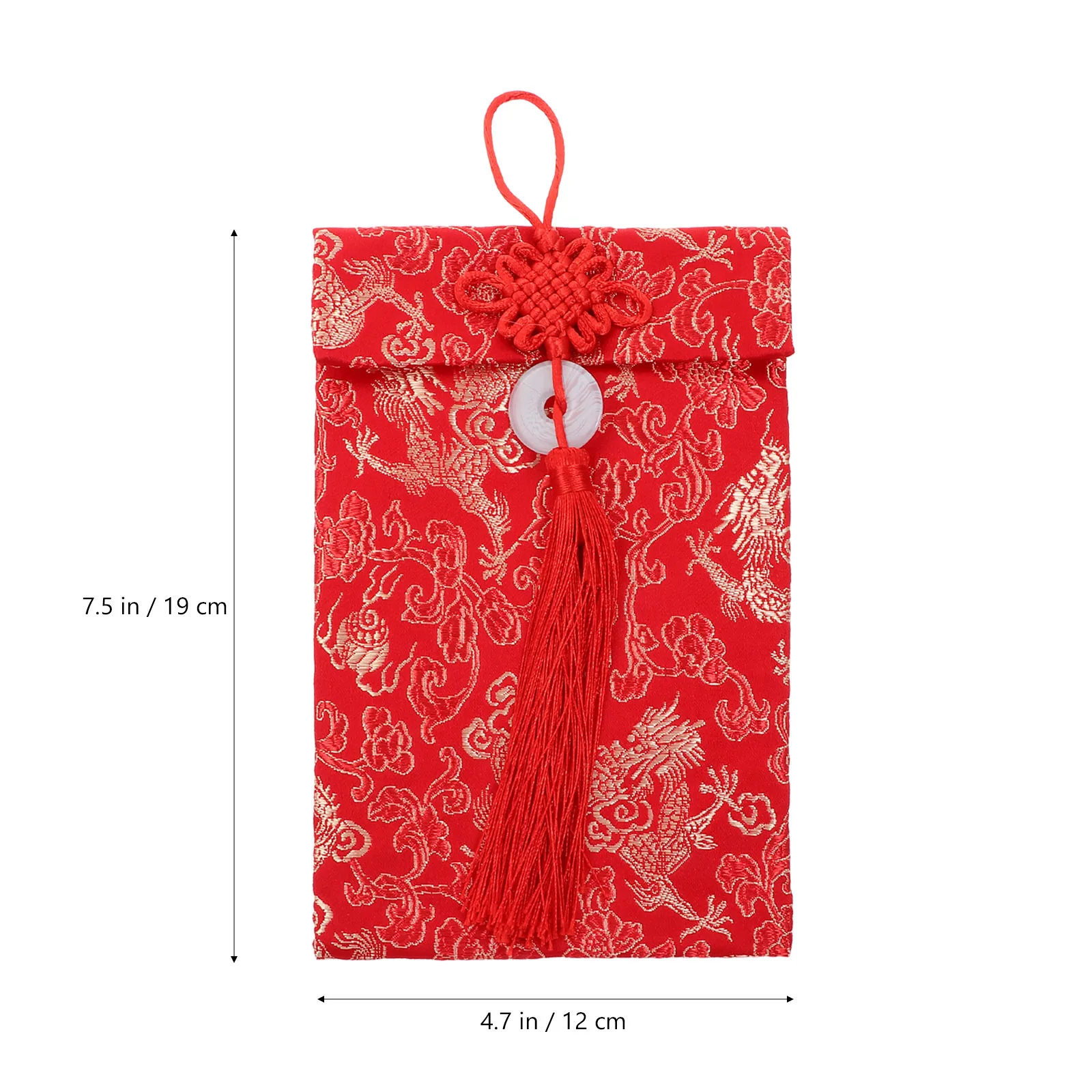 

Premium Red Packets Brocade Gold Hot Stamping New Year Money Storage Bag Festival Party Red Pocket Gift Packet