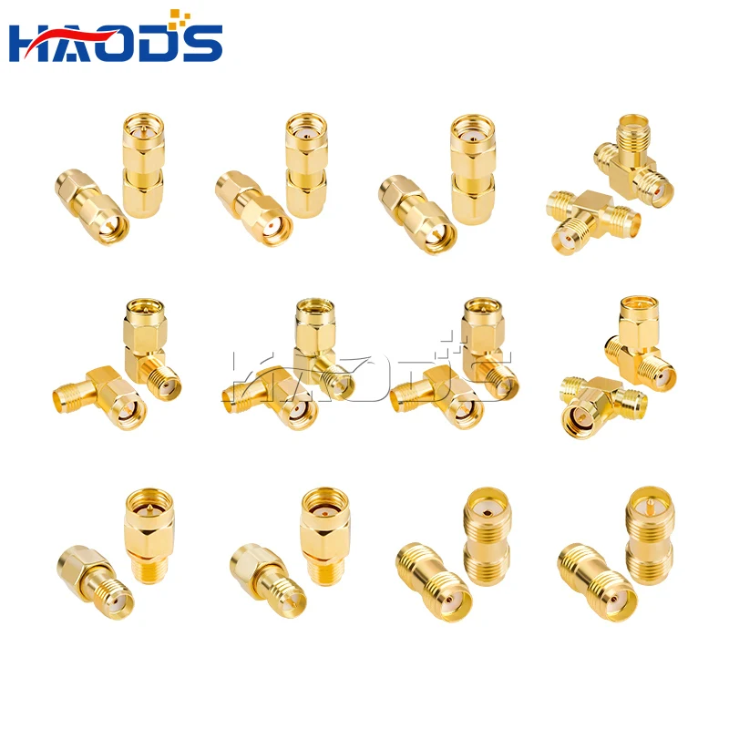 2PCS SMA to SMA Adapter SMA Male to Female RP SMA Male Plug Female Connector for Antenna RF Adapter