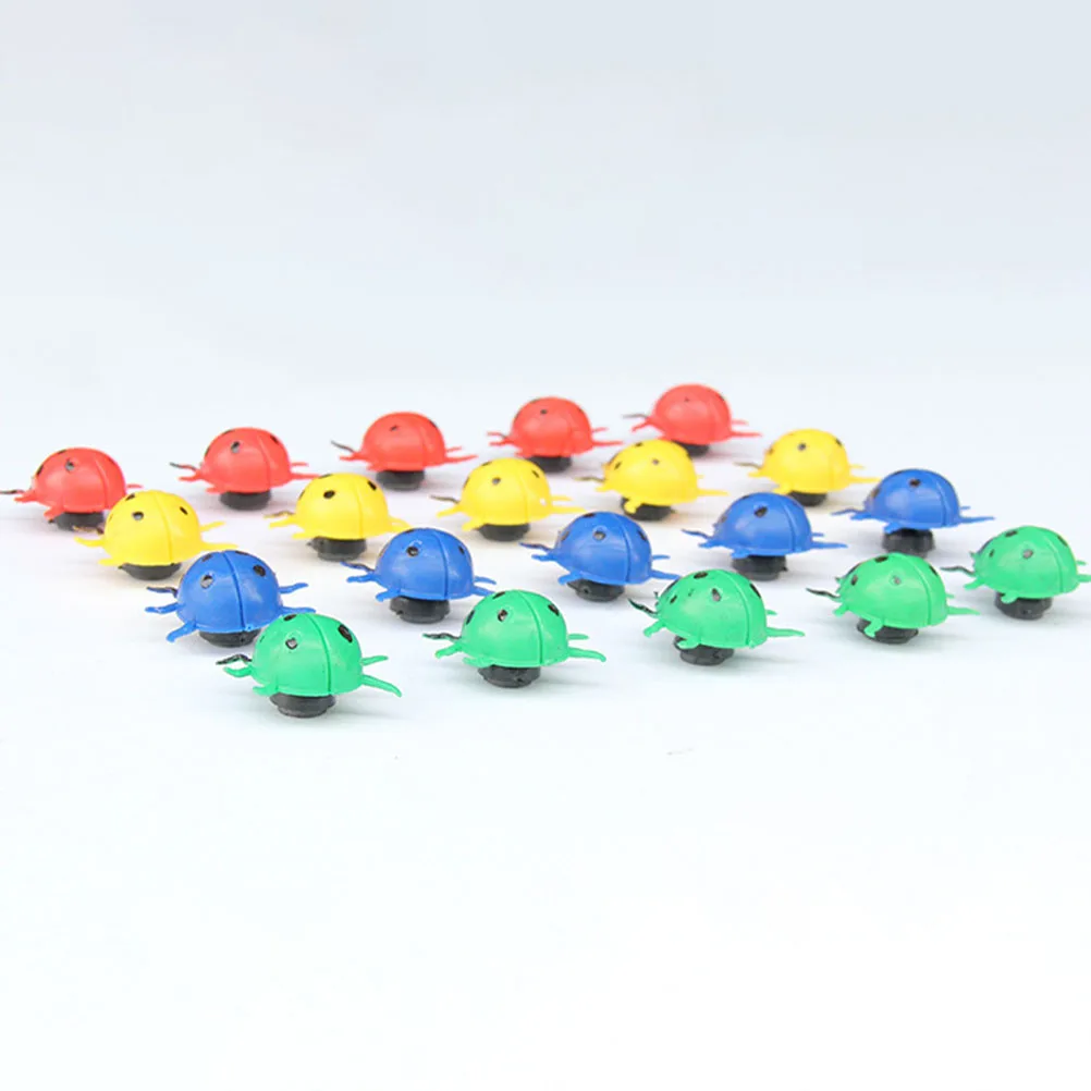 

30 Pcs Simulated Ladybug Refrigerator Stickers Accessories Resin Decors Model Animal Animals Toy Models Child Toys