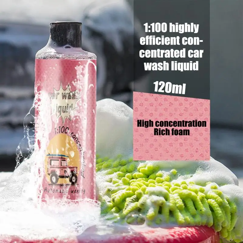 Foam Soapbar Car Wash 120ml High Concentrated Car Wash Foam Car Cleaning Wash For Cars Trucks Motorcycles Car Wash Supplies