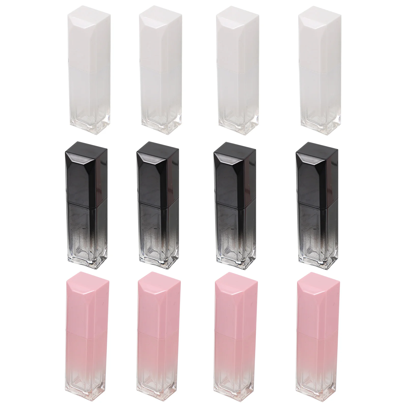 12Pcs Lip Gloss Tubes Durable Stylish Small Mini Size Travel Portable Refillable Storage Tube DIY Container