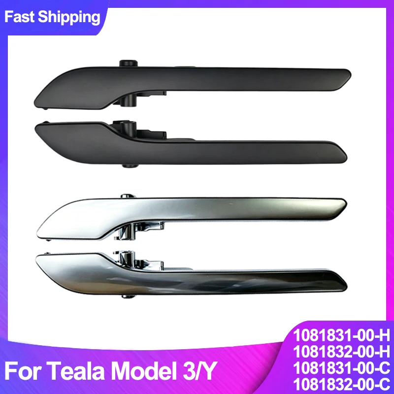 Außentürgriff pour Tesla Model 3 2017-2026 Model Y 2020-2026 Argenté Noir Außentür-Ziehgriff 1081831-00-H 1081832-00-H