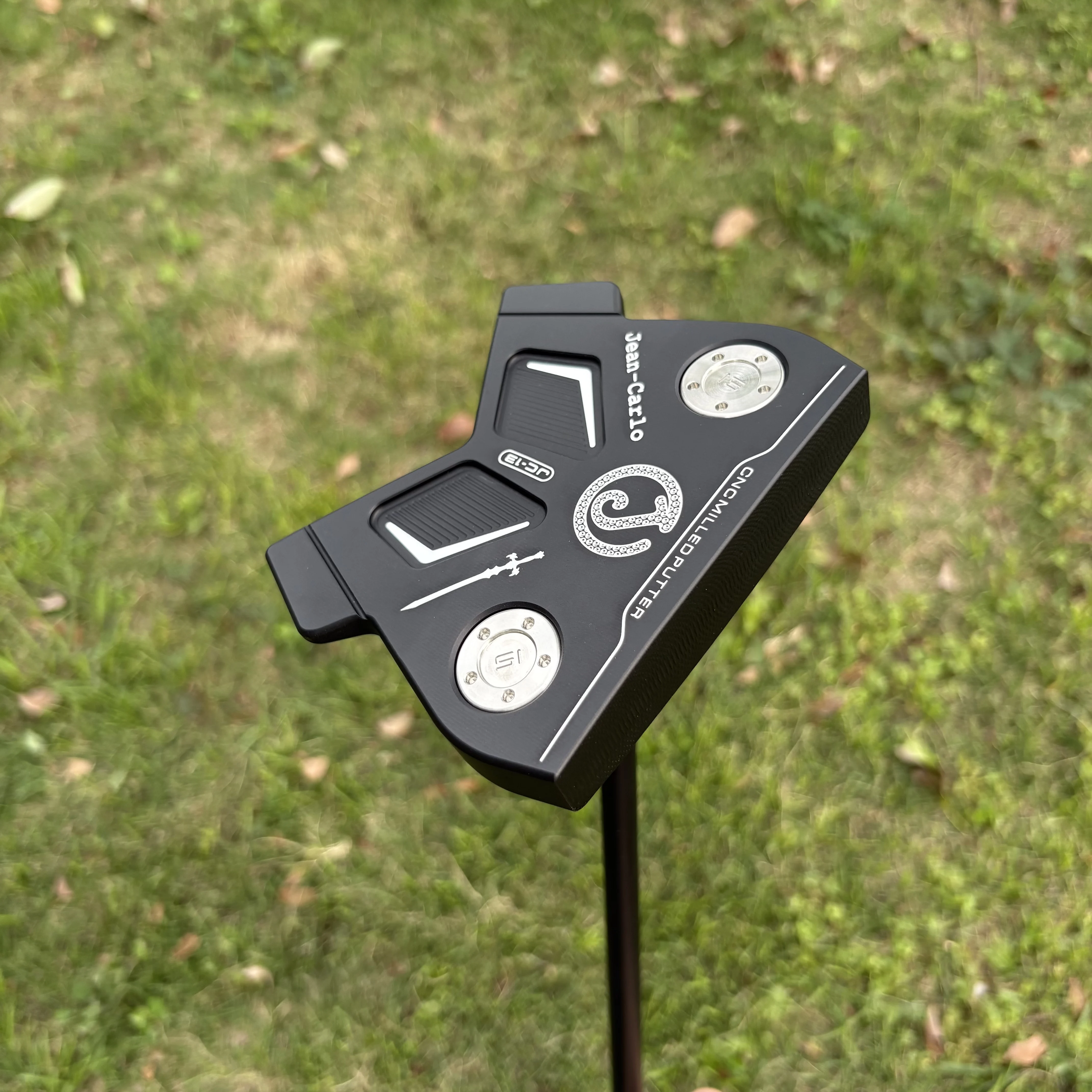 JC-13 CNC Milled Golf Putter High MOI Mallet Putter Adjustable Weights Swords Pattern Golf Club Putter for Men Golf Practice
