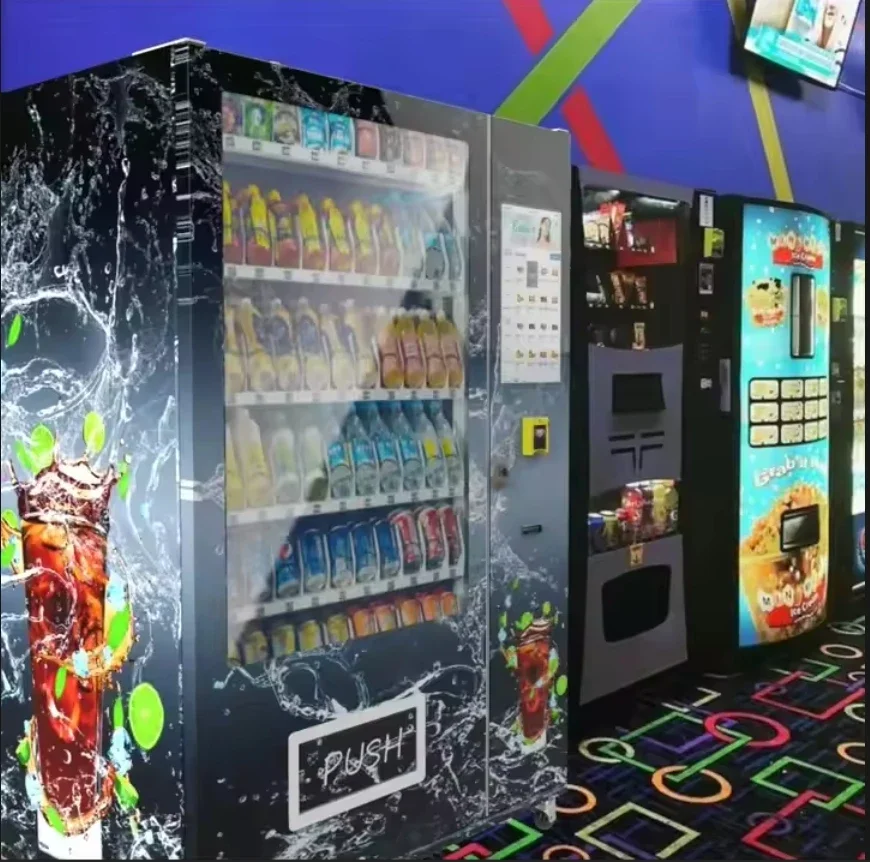 Online business intelligent cold drink and snack vending machine