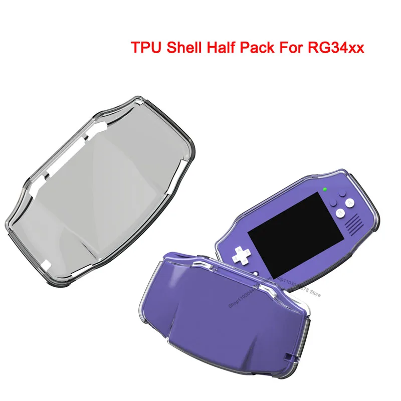 TPU Transparent Half Pack Soft Shell Case For ANBERNIC RG34xx