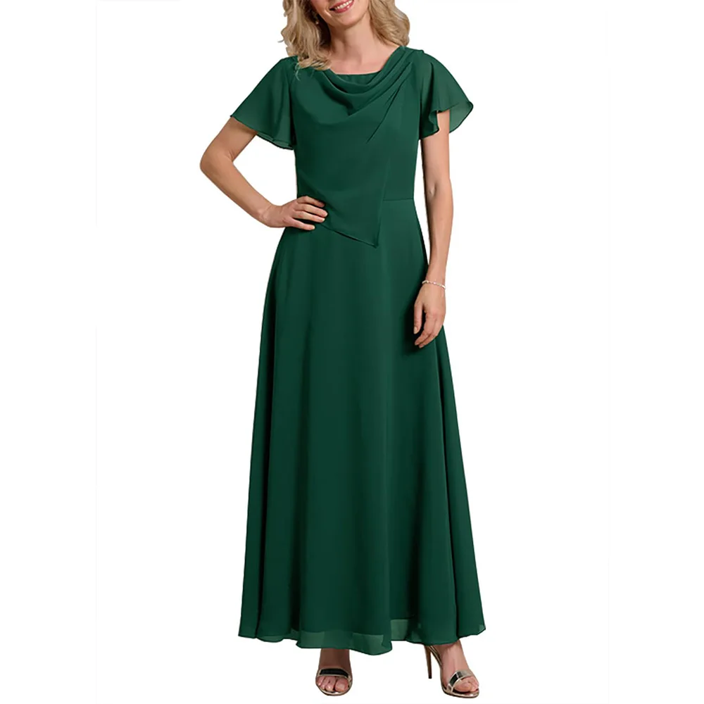 

Customized Exquisite Chiffon A-Line Mother of The Bride Dresses for Wedding Women's Bridesmaid Dresses with Ruffles 2025