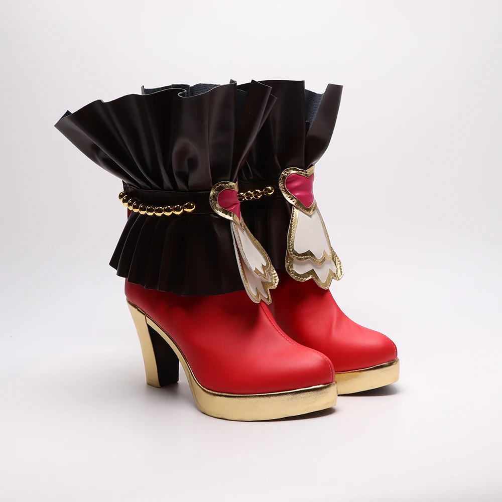 Jogo bonito derby mihono bourbon cosplay sapatos botas presente-criança do curso de inclinação para festa de halloween adultos mulheres homens