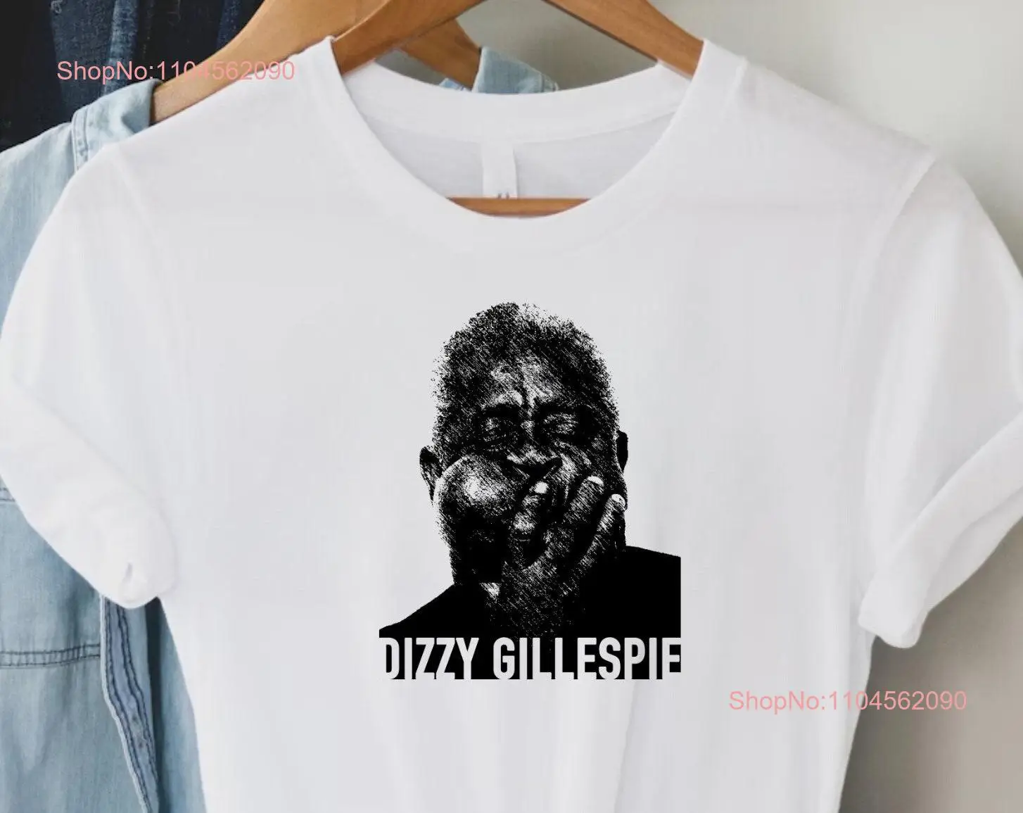 Dizzy Gillespie Iconic T Shirt Tribute to a Jazz Legend long or short sleeves