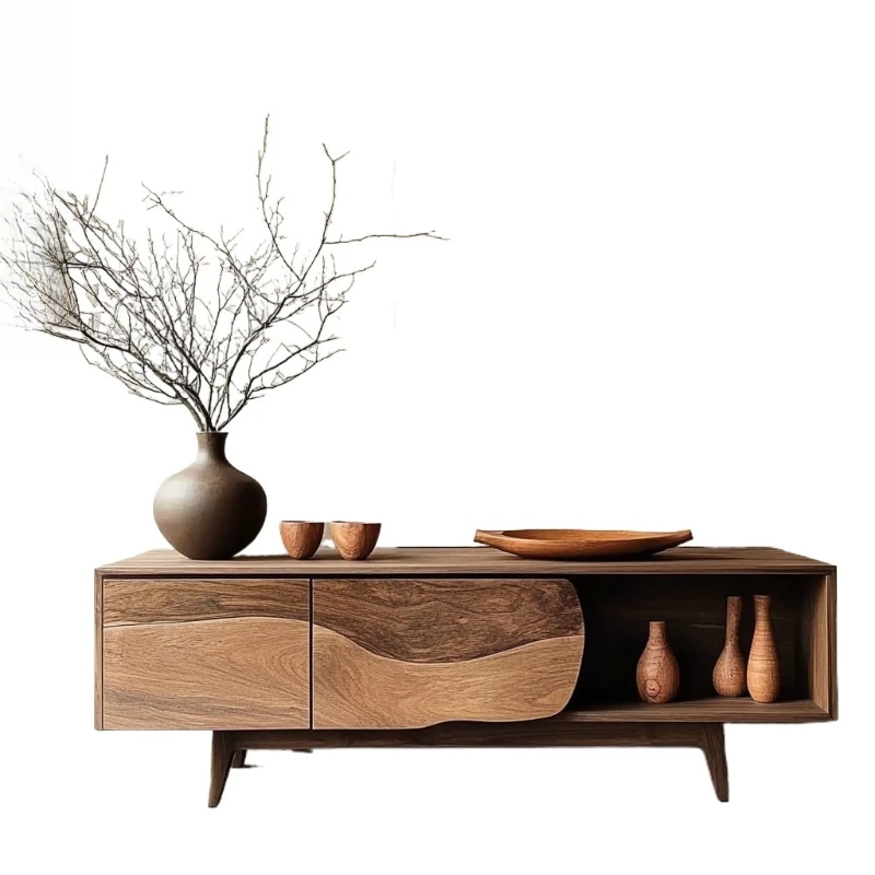 

Входной шкаф из массива дерева, встроенный шкаф для хранения и столовой у стены, шкаф для хранения в стиле ретро для проживания в семье.