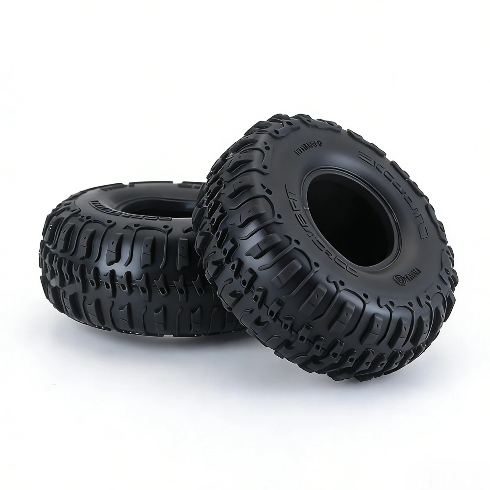 1.0 Inch Sticky Soft RC Crawler Tires for 1/24 1/18 Scale High Clearance Upgrade Fits Axial SCX24 FMS FCX24 FCX18 Traxxas TRX4M