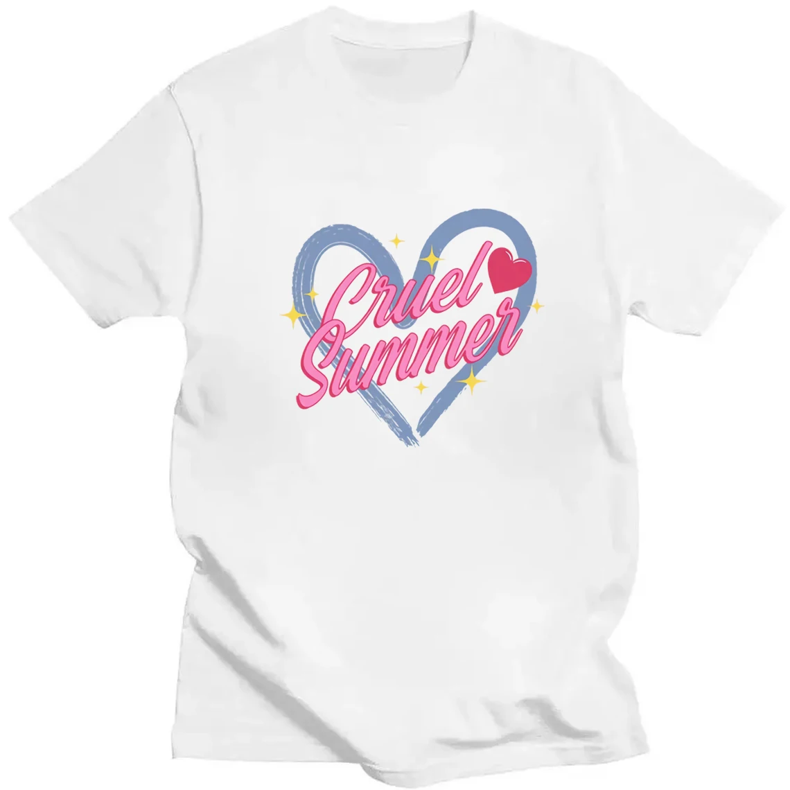 Harajuku aesthetic print Cruel Summer T-shirt Taylor lover inspired short sleeve shirt Lyric T-shirt TS merch Eras Tou Tee