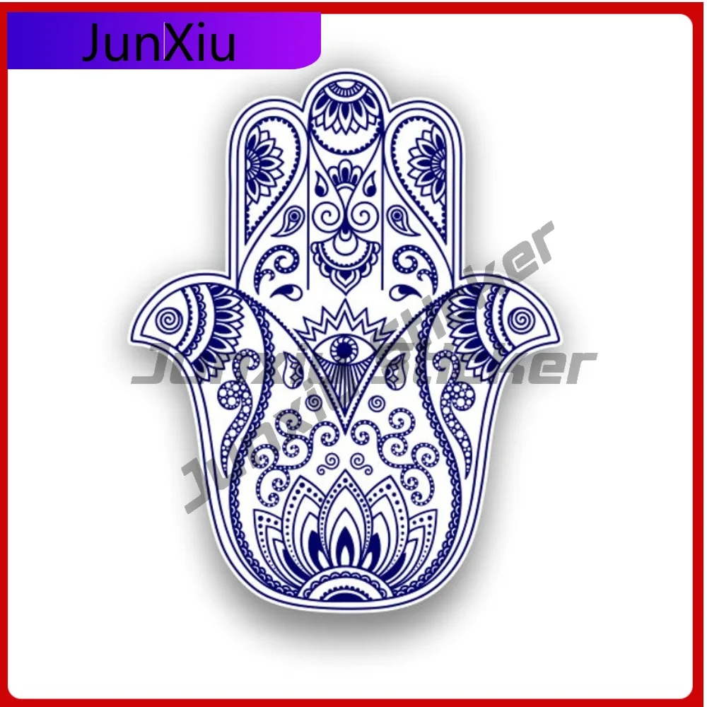 

Hamsa Sticker Blue Waterproof Scratch-proof Decal Accessories For Car Suv Bodywork Bumper Window Phone Trunk Laptop Or Any Smoot